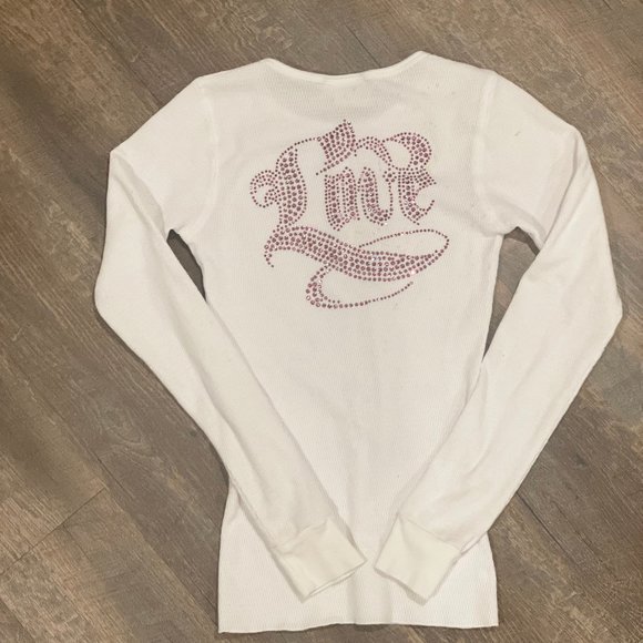 Tankh White Embellished Long Sleeve Shirt, Size Medium - Picture 5 of 13